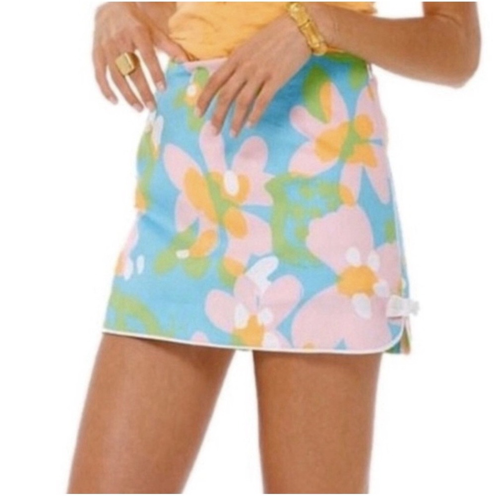 Lilly Pulitzer Women's Cosette Skirt/Skort in Shorely Blue Mojo Size 10